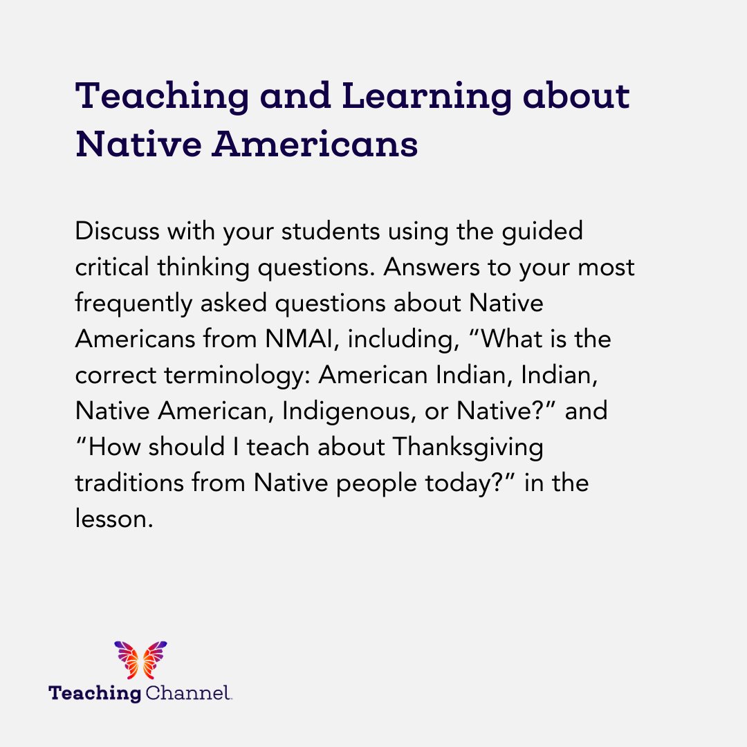 TeachingChannel's tweet image. So much work has been done to ensure an environment of belonging for all students! With holidays, it can be a challenge to approach them in a way that is inclusive.

We put together six great resources for an inclusive Thanksgiving: bit.ly/46kZkKA. 

#edresource #edblog