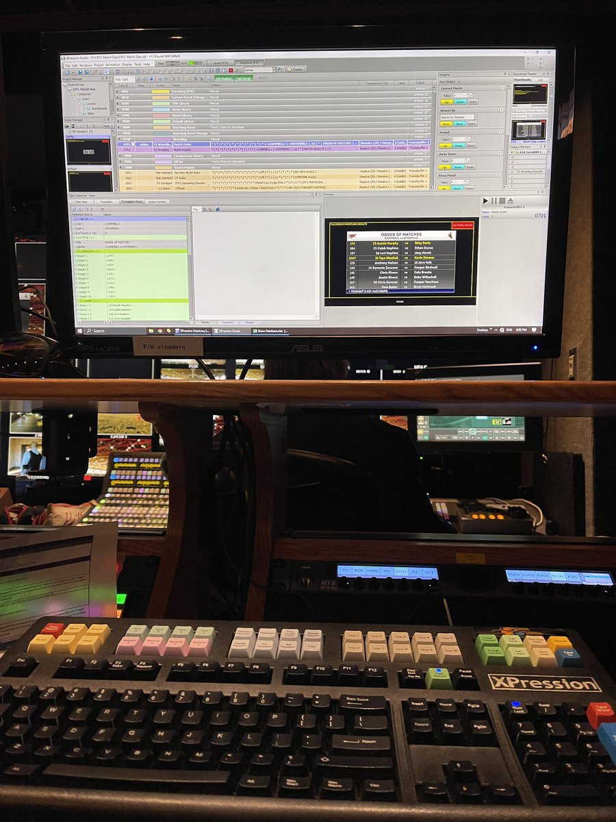 dennis_trapani's tweet photo. Fun freelance job today running XPression for the #BattleInTheBarn in Centennial, WY! #GoWYO https://t.co/JGjBRLTGbY
