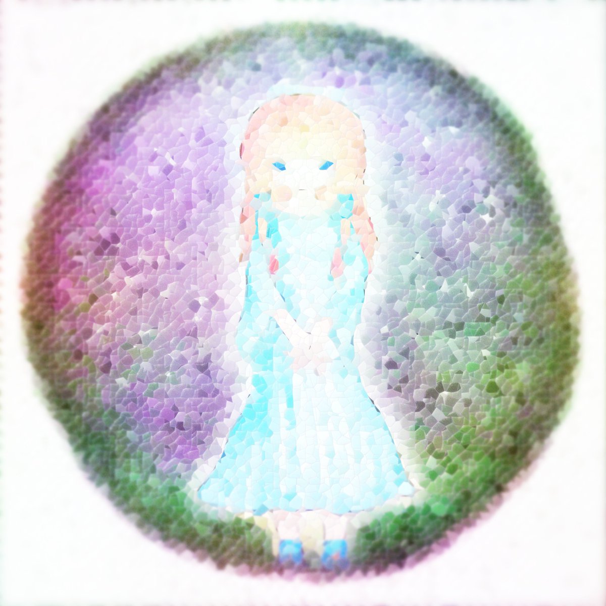 GennaReneeH's tweet photo. Making new album art and decided that I'd rather put my ~11 year old zelda fanart through a hundred gimp filters than make something from scratch https://t.co/oslytMNvpP