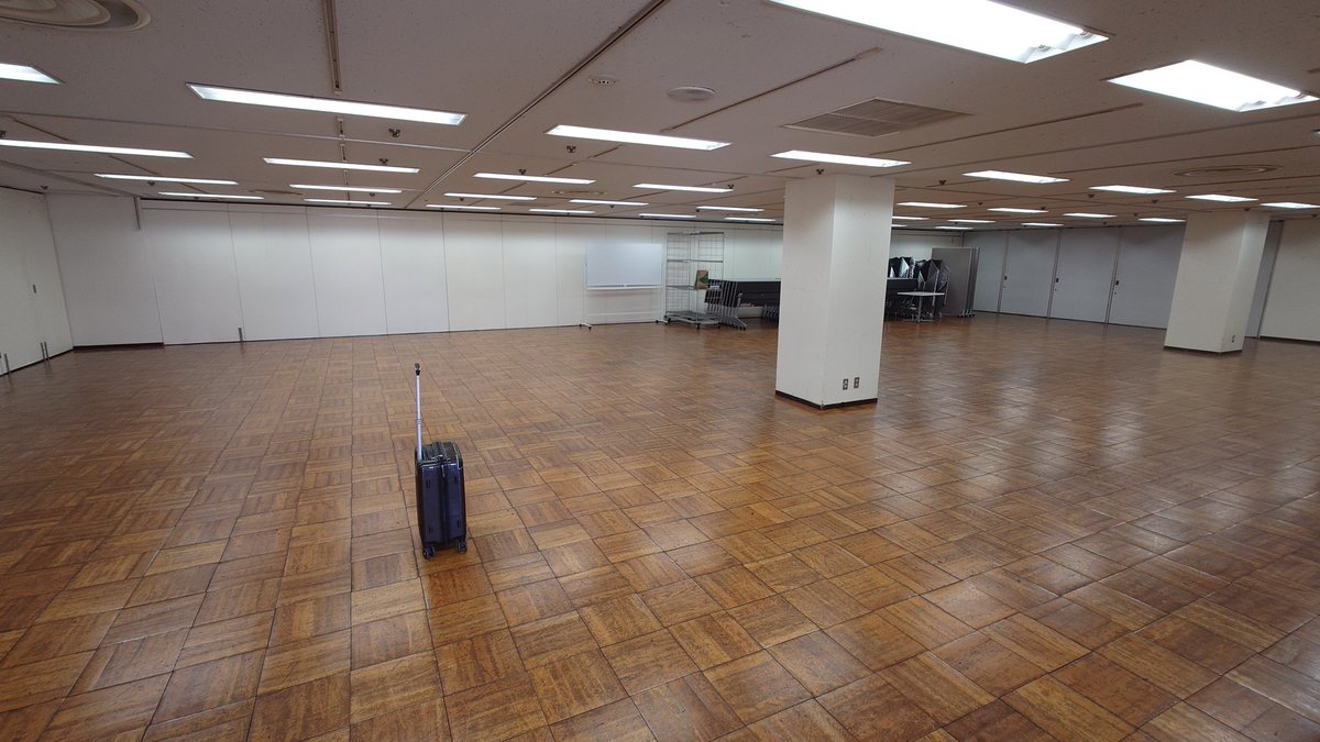 PRF_2020's tweet photo. 会場入りしたで。広い。 https://t.co/MG0btepp8y