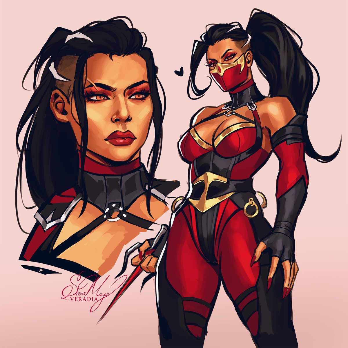 Mileena in red I'm losing my mindddd 🥀🩸 #mk1 #Mortalkombat