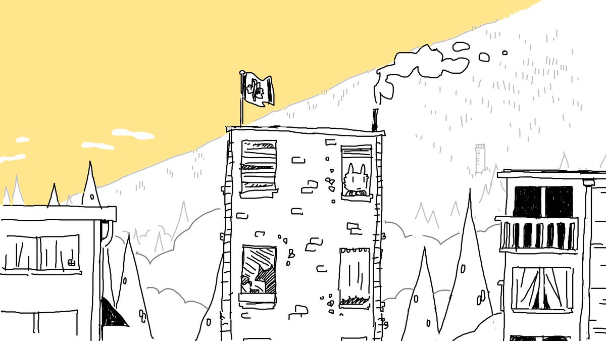 i doodled her apartment matching the old view you saw in zs room 