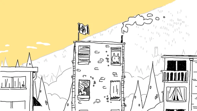 i doodled her apartment matching the old view you saw in zs room 