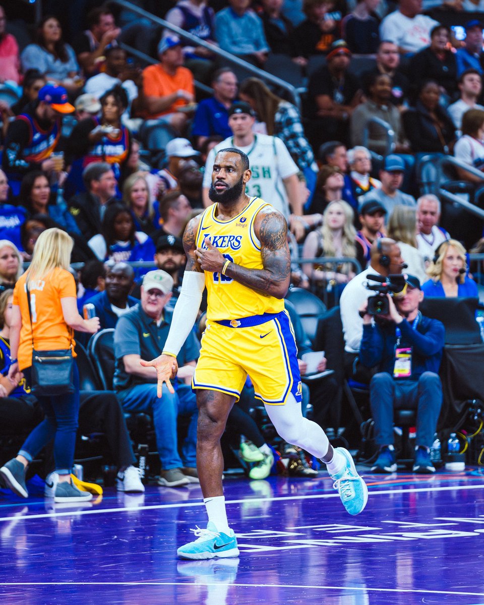 LeBron has scored at least 10 pts in 1,162 consecutive regular season games 

The second longest active streak is Embiid with 146