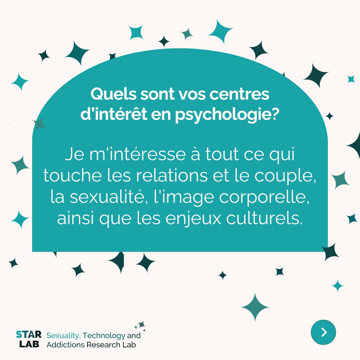 udemstarlab's tweet photo. 👋 Meet AURÉLIE MICHAUD, https://t.co/xqbDzd9aZp.! 🌟 1st-year doctoral student in clinical psychology at Université de Montréal. Passionate about body image, sexuality, and relationships from a cultural perspective. Join us in welcoming her to the team! 💚 #TeamIntro #psychology https://t.co/9Y6pQwn1Gk
