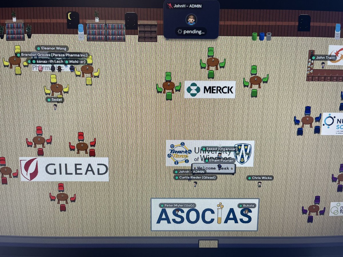 CurtisRieder's tweet photo. The second iteration of #ASOCIAS was another success. A great diversity of talks on industrial chemistry options and fantastic interactions with students in GatherTown. Huge thanks to @TrantTeam, @johnjhayward, and Saeed Velayati for making this happen (again). https://t.co/KQbbNAZWv3