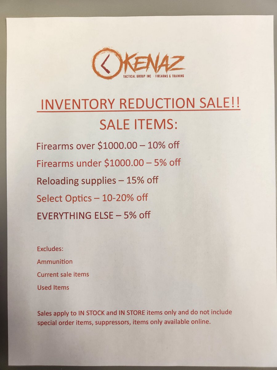 KenazTactical's tweet photo. Clearance!! https://t.co/Aa0odwGB4R