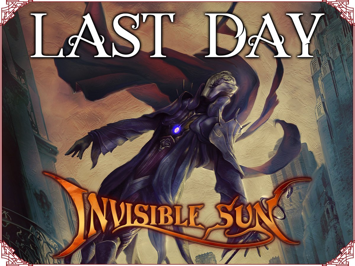 MonteCookGames's tweet photo. Today is the last day: Don't miss out on your chance to own the Black Cube before it fades from the Shadow once more. 

Vislaes, help spread the word about this campaign to your brethren still stuck in the Grey!
https://t.co/b0ET46WX84
#invisiblesun #blackcube https://t.co/sQE7RUe9aD