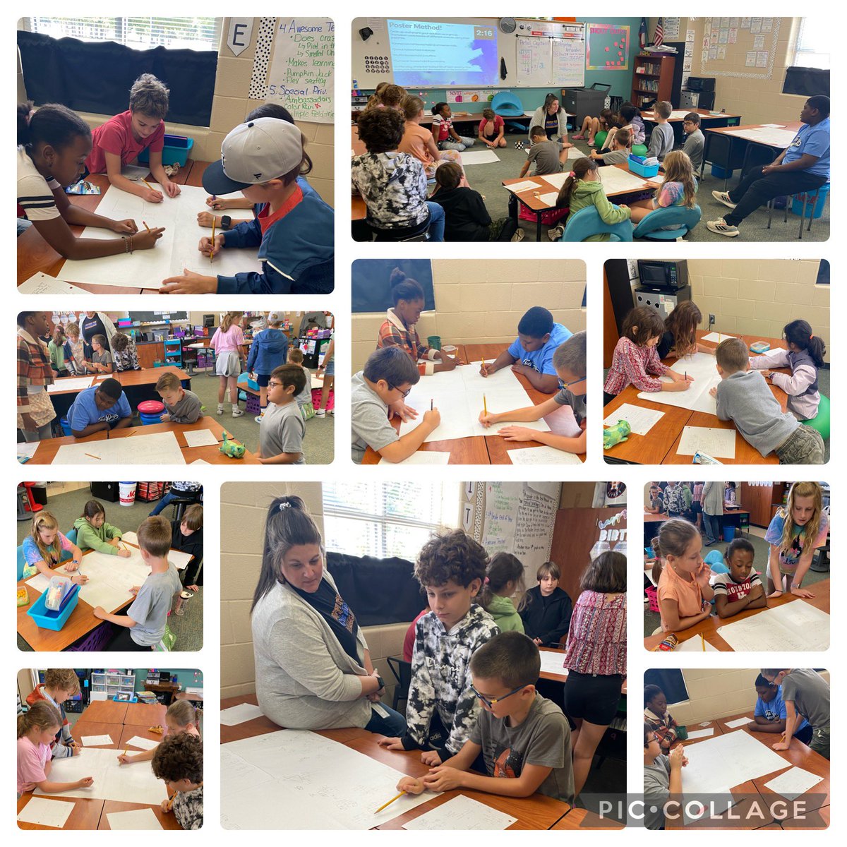 Amazing things happening in <a href="/lfosson06/">Laura Fosson</a> class at <a href="/BWEBulldogsCISD/">Birnham Woods Elementary, Conroe ISD</a> 
4th grade students tackled problem solving through Poster Method today!  #CISDSolves <a href="/dtafair/">Diana Fairbairn</a> <a href="/Gretchen_Montgo/">Gretchen Montgomery</a> <a href="/ZunkerTammy/">Tammy Zunker</a>