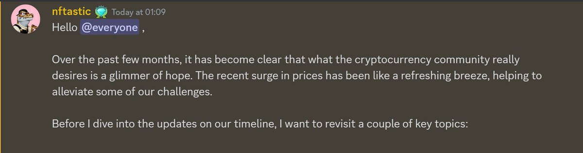 GM! ☀️🦖

<a href="/_nftastic_/">alfred</a> has provided an update on several key points involving Unirexcity and where we're heading. 

You may find the breakdown of each key point below 👇

TLDR: We're still here, sticking around, building some cool stuff aaannd V2 anybody? 👀