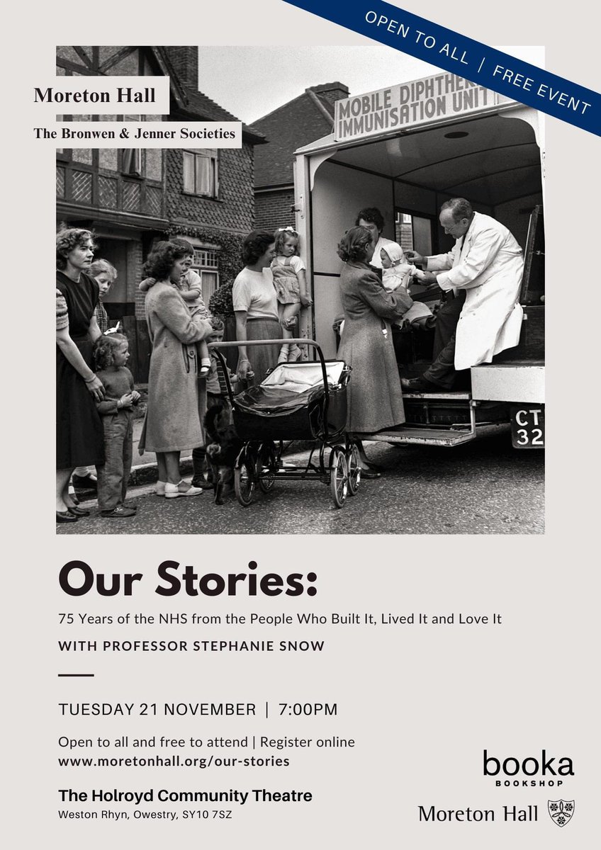 MrsFeatherbelle's tweet photo. Next Tuesday 21st Nov at the @The_Holroyd in conjunction with @BookaBookshop ❤️https://t.co/s3G7ymWUd5 #nhshistory #nhsat75 https://t.co/prz0m7EFds