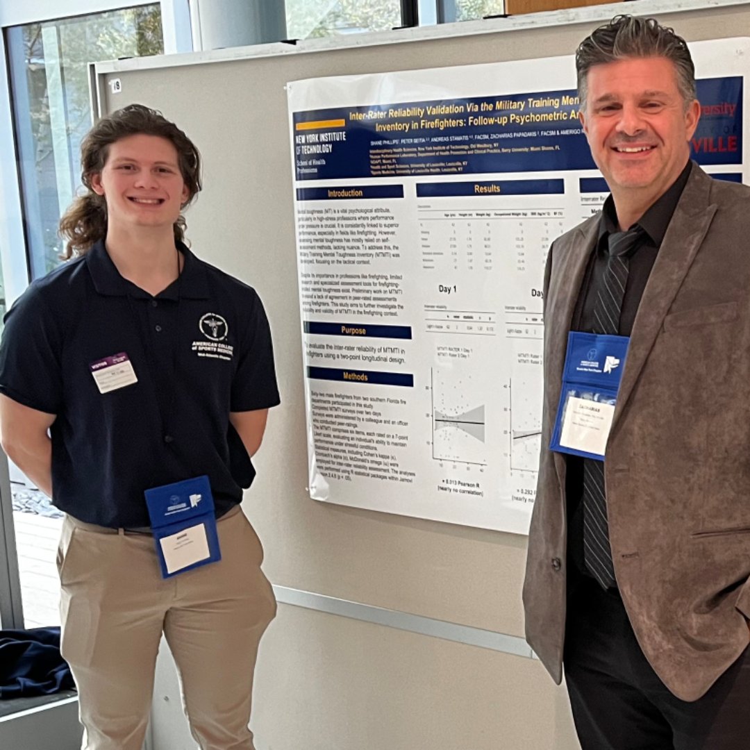 barryuhealth's tweet photo. Celebrating success at the NYC ACSM event! 🌟 Samuel Vilmeau &amp; Vinicius Ribeiro clinched 2nd place for their groundbreaking research in rowing &amp; firefighting. Huge applause to both Sport &amp; Exercise Science students!

Uncover more in our latest blog post: https://t.co/7eOwlcH5ci https://t.co/kfHKJ3cDoa