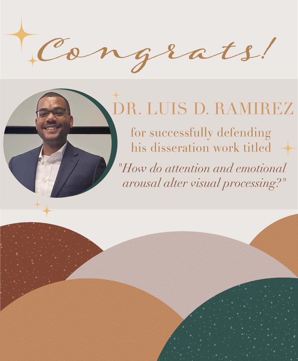 Congratulations to our incredible UGSO member, <a href="/luuisdr/">luis d. ramirez</a>, for successfully defending his dissertation entitled "How do attention and emotional arousal alter visual processing?"
Congratulations Dr. Luis D. Ramirez 🍾
<a href="/NeurosciBU/">BU Neuroscience 🧠</a> <a href="/BU_Tweets/">Boston University</a>