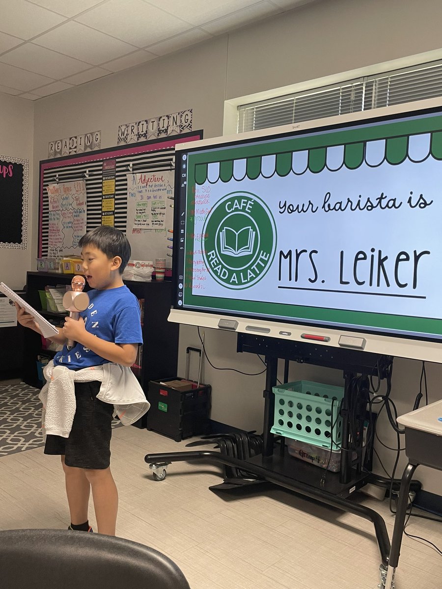 Paige Leiker, NBCT (@mrsleiker) on Twitter photo Cafe-Read A Latte had its first poetry reading! Our poets presented their writing, peers provided feedback through a survey, and we had a special guest, Principal Mrs. Durham, read a poem to us! This barista is PROUD #makingaIMPACT <a href="/FBISDLiteracy/">FBISD Literacy</a> <a href="/CVME_Huskies/">Madden Elementary</a> <a href="/CVME4thgrade/">CVME 4th Grade</a> Cafe-Read A Latte had its first poetry reading! Our poets presented their writing, peers provided feedback through a survey, and we had a special guest, Principal Mrs. Durham, read a poem to us! This barista is PROUD #makingaIMPACT <a href="/FBISDLiteracy/">FBISD Literacy</a> <a href="/CVME_Huskies/">Madden Elementary</a> <a href="/CVME4thgrade/">CVME 4th Grade</a>