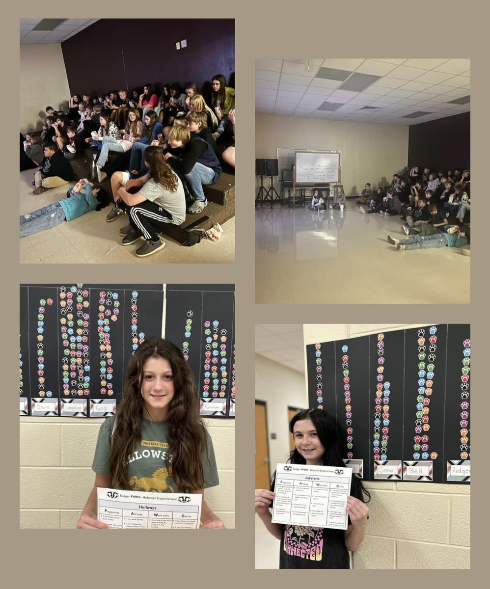 BeebeMiddle's tweet photo. Mrs. Langston and Mr. Bell’s classes were the winners of the PAWS sticker challenge! They enjoyed popcorn, drinks, and a movie in the choir room! Great job following behavior expectations in the hallways and cafeteria! #bmsgameon #bprd https://t.co/RchlwERL0K