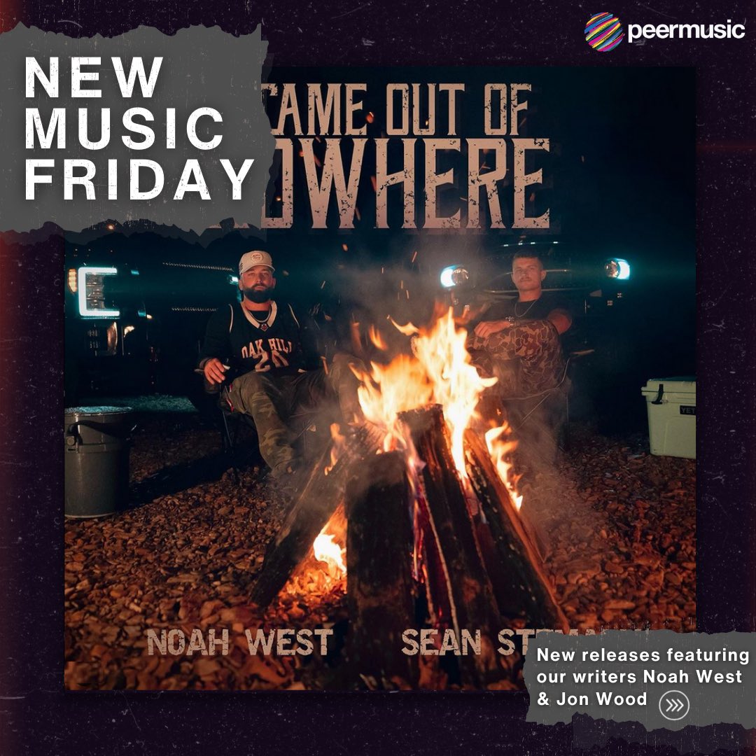 peermusicNash's tweet photo. It’s New Music Friday! 🎶 We have new releases from our writers @yo_its_no and @JonWoodMusic! 🙌 

Listen at the link in our bio! 🔗
#peermusicnashville #noahwest #jonwood #newmusicfriday #nmf #newcountry #nashvilletn https://t.co/kwlKoofWMW