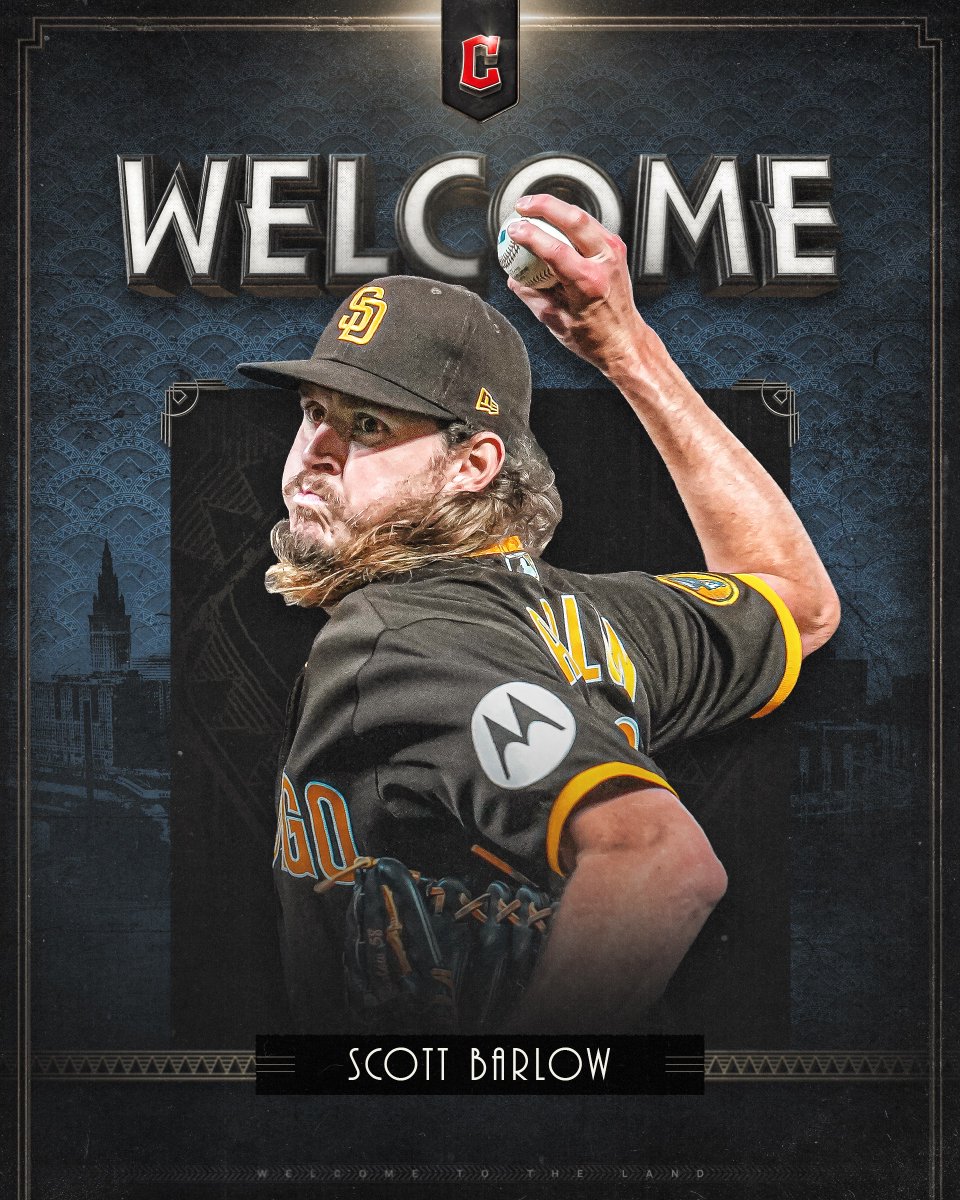 We have acquired RHP Scott Barlow from the Padres in exchange for RHP Enyel De Los Santos.

#ForTheLand