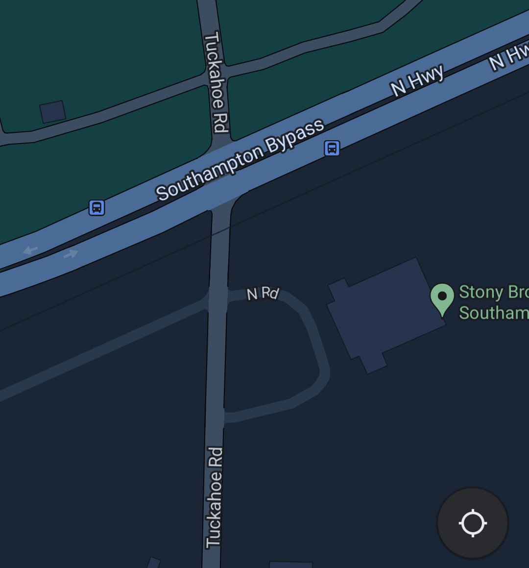 TheRezTW's tweet image. *****TRANSIT NEWS*****

#SuffolkTransit bus stops can now be found on Google maps! Below is the intersection of Sunrise Hwy and Tuckahoe Rd outside of SUNY Southampton College. The bus icons resemble the 92 route in both directions. #ShinnecockHills #Southampton