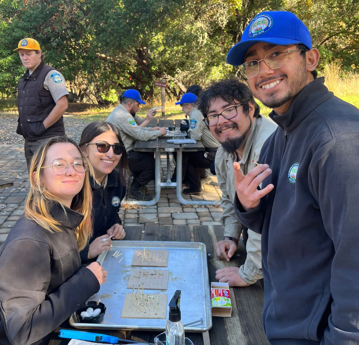 HoplandREC's tweet image. Being a fire scientist! The @californiaconservationcorps @canaturalist class modeled fire behavior on the forestry day of the class. #firescience
