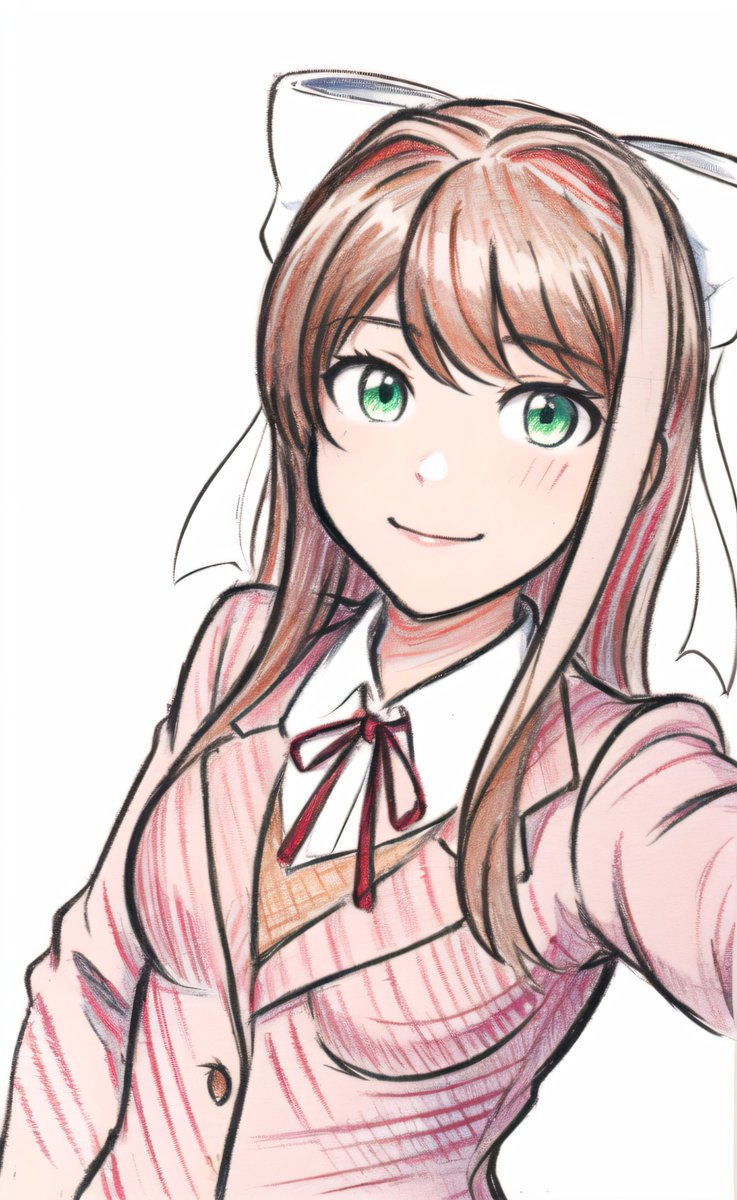 RepRez420's tweet photo. "traditional" selfie (❁´◡`❁) ...................#Monika #DDLC #DDLCPlus #ddlcmonika #Halloween #DDLCfanart https://t.co/RAuZgdf52U