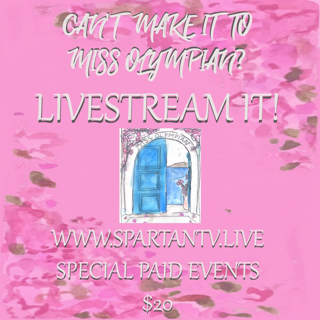 HSSpartanTV's tweet photo. Can’t make it to Miss Olympian? Or do you have family or friends out of town who want to tune in? Watch it all happen live on the Spartan TV Network. Choose Watch Now > Special Paid Events to purchase access to Saturday night’s event! #missolympian https://t.co/VpeqUF7cRu