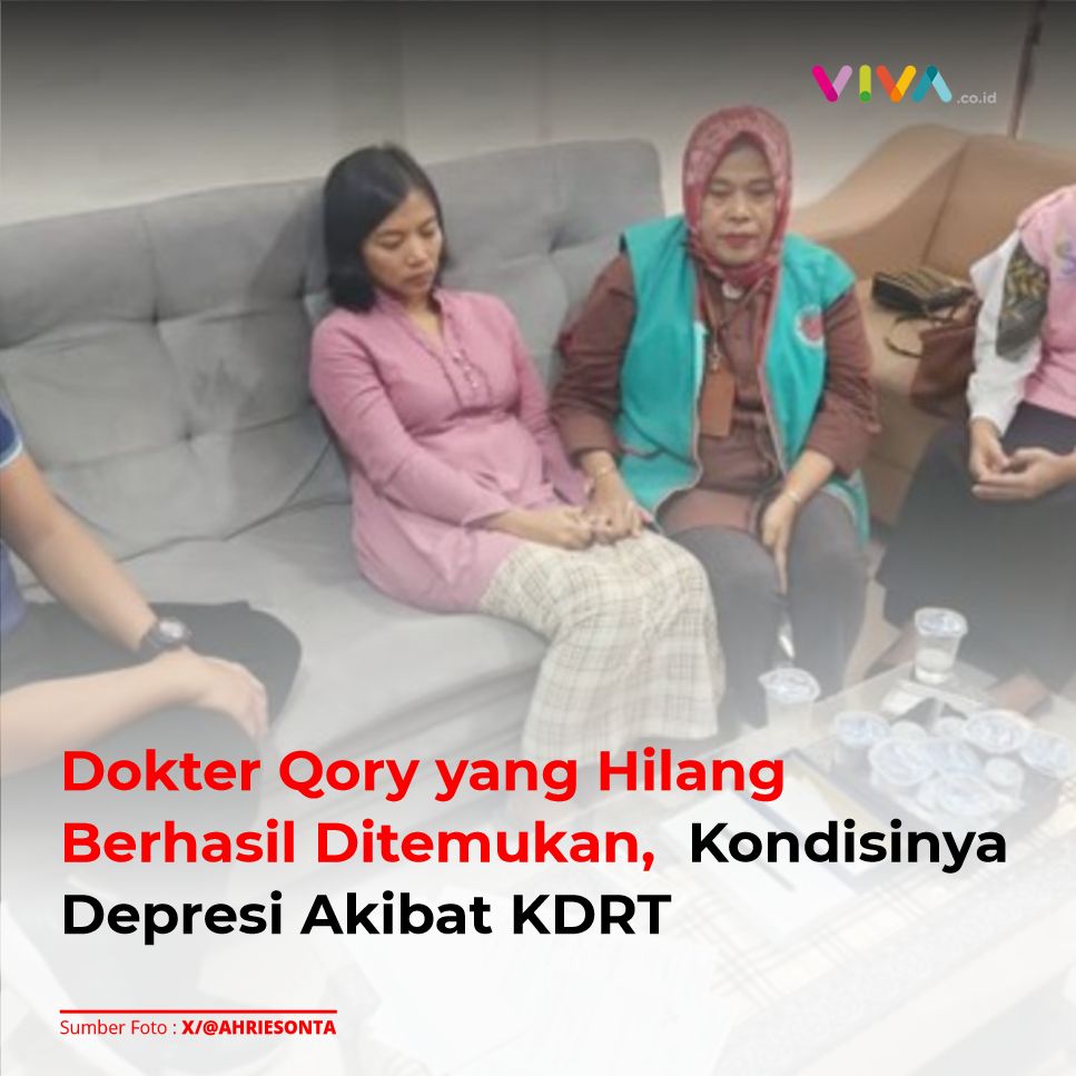 VIVAcoid's tweet photo. Keberadaan dr. Qory Ulfiyah R yang dilaporkan hilang oleh suaminya sejak Senin, 13 November 2023 kepada Sat Reskrim Polres Bogor akhirnya dapat ditemukan.https://t.co/ubCaOwoMIl
___
#vivacoid #qory #bogor #kdrt #dokter https://t.co/pYOZHXYzPK