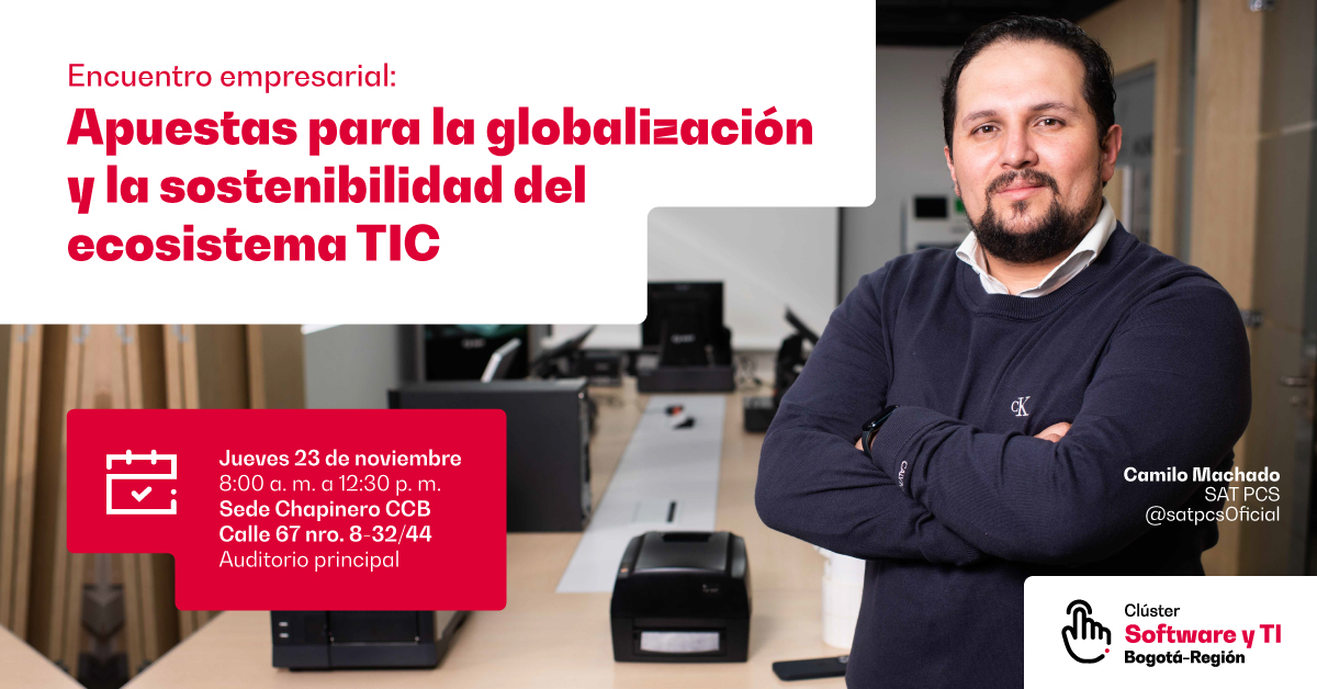 AndresCarboA's tweet image. ¡Te invito a este encuentro!  #ClusterSoftware Podrás conectar con los principales actores del ecosistema TIC en torno a las apuestas para la transformación digital, la globalización y la sostenibilidad. Inscríbete aquí: bit.ly/40GMiWQ