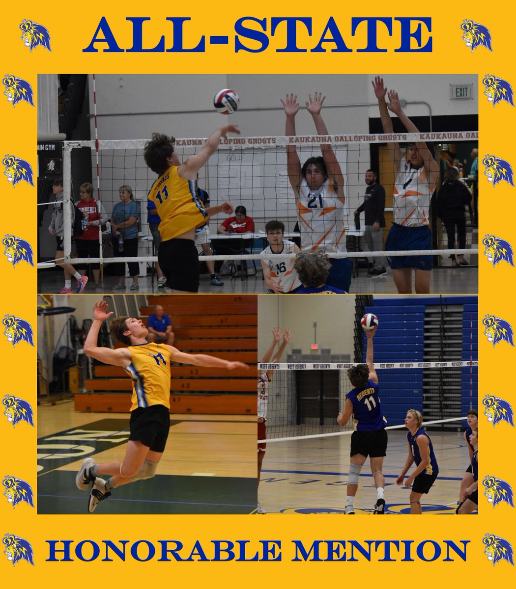 RegentBVB's tweet photo. Player Spotlight: Henry Possell earned Honorable Mention All-State! Congratulations Henry! #regentpride #PAO https://t.co/4MpLir5a9Y