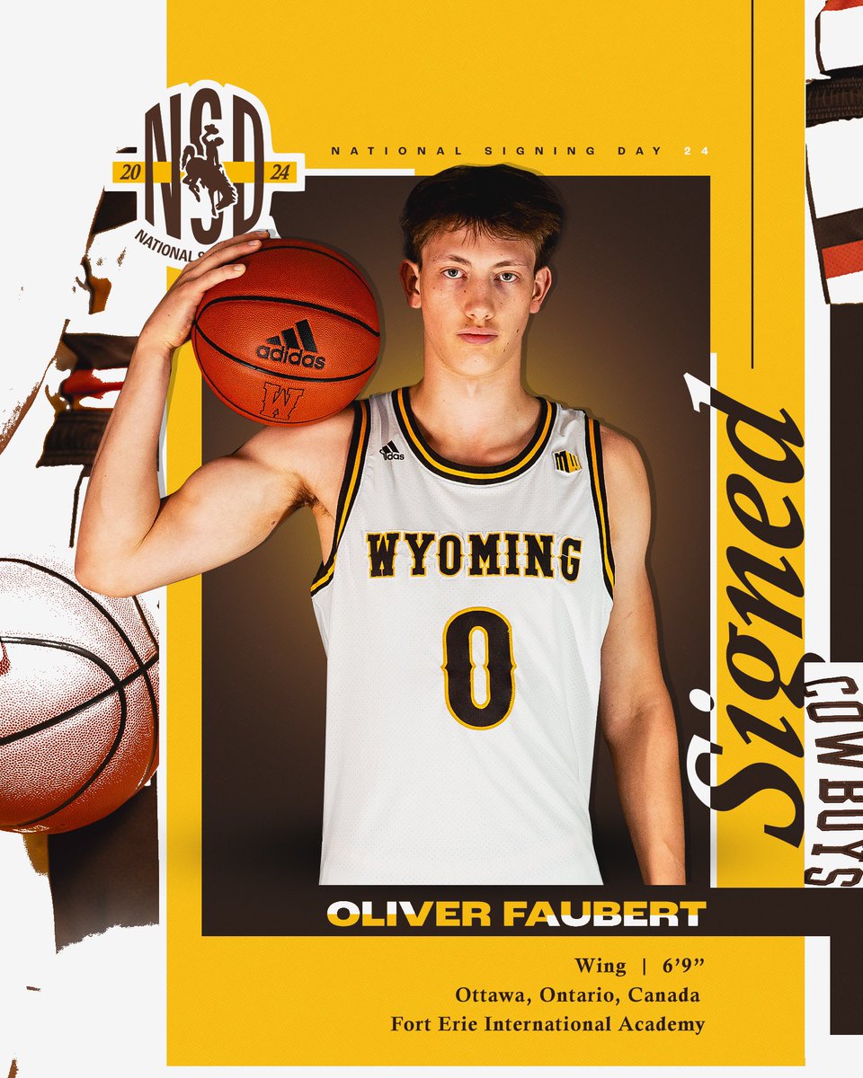 Wyoming Cowboy Basketball (@wyo_mbb) on Twitter photo Another 🤠🇨🇦 
Welcome to Laramie ✍️ <a href="/OKFaubert/">Oliver Faubert</a> Another 🤠🇨🇦 
Welcome to Laramie ✍️ <a href="/OKFaubert/">Oliver Faubert</a>