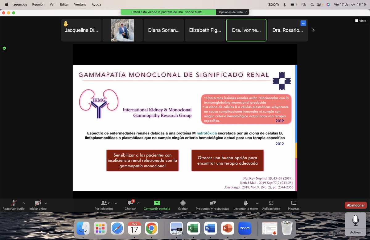 rafavaldeznefro's tweet image. Hoy se presentó la última sesión interinstitucional de nefropatología de este año. 

Con un caso muy interesante de gamapatía monoclonal con significado renal. 

Felicidades a las doctoras @IvonneV7 y Rosario Velázquez por la presentación del caso. @hgm_nefrologia 

#somosimin