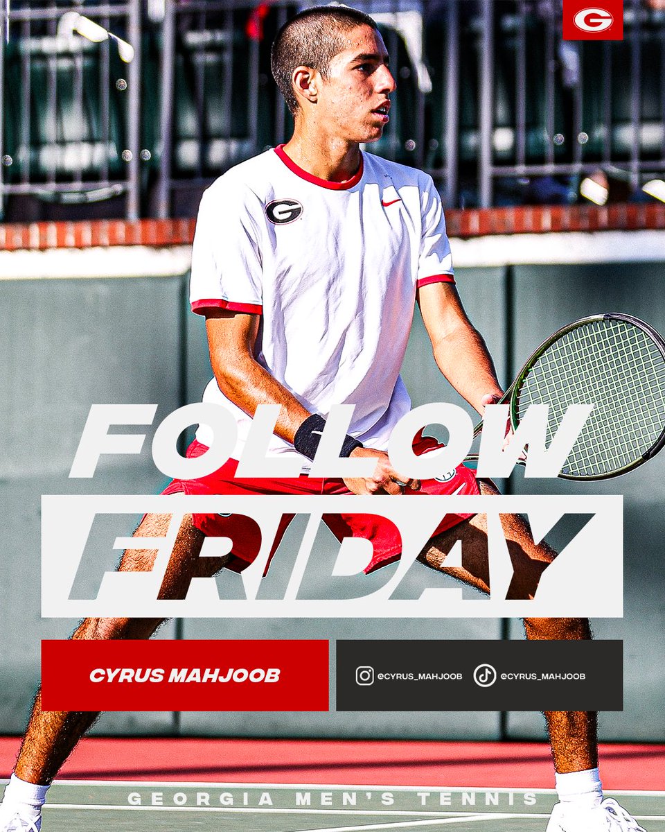 Make sure you're keeping up with the Dawgs and following Cyrus Mahjoob on your socials‼️ #HeartTeam // #GoDawgs