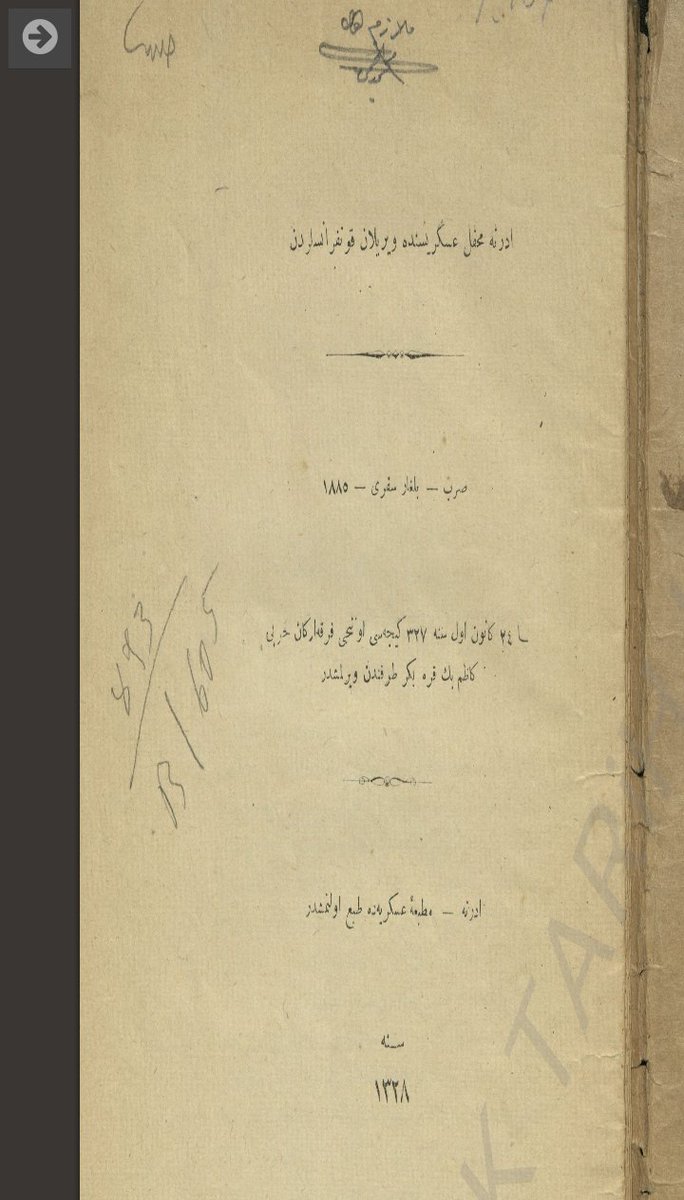 @tarih101podcast Sanırım o dönemde subaylar böyle eski harekatlar hakkında yazmaya ilgililermiş, Kazım Karabekir de 1912'de '1885 Sırp-Bulgar Seferi' adlı  bir risale yazmış. TTK dijital kütüphanesinde mevcut.