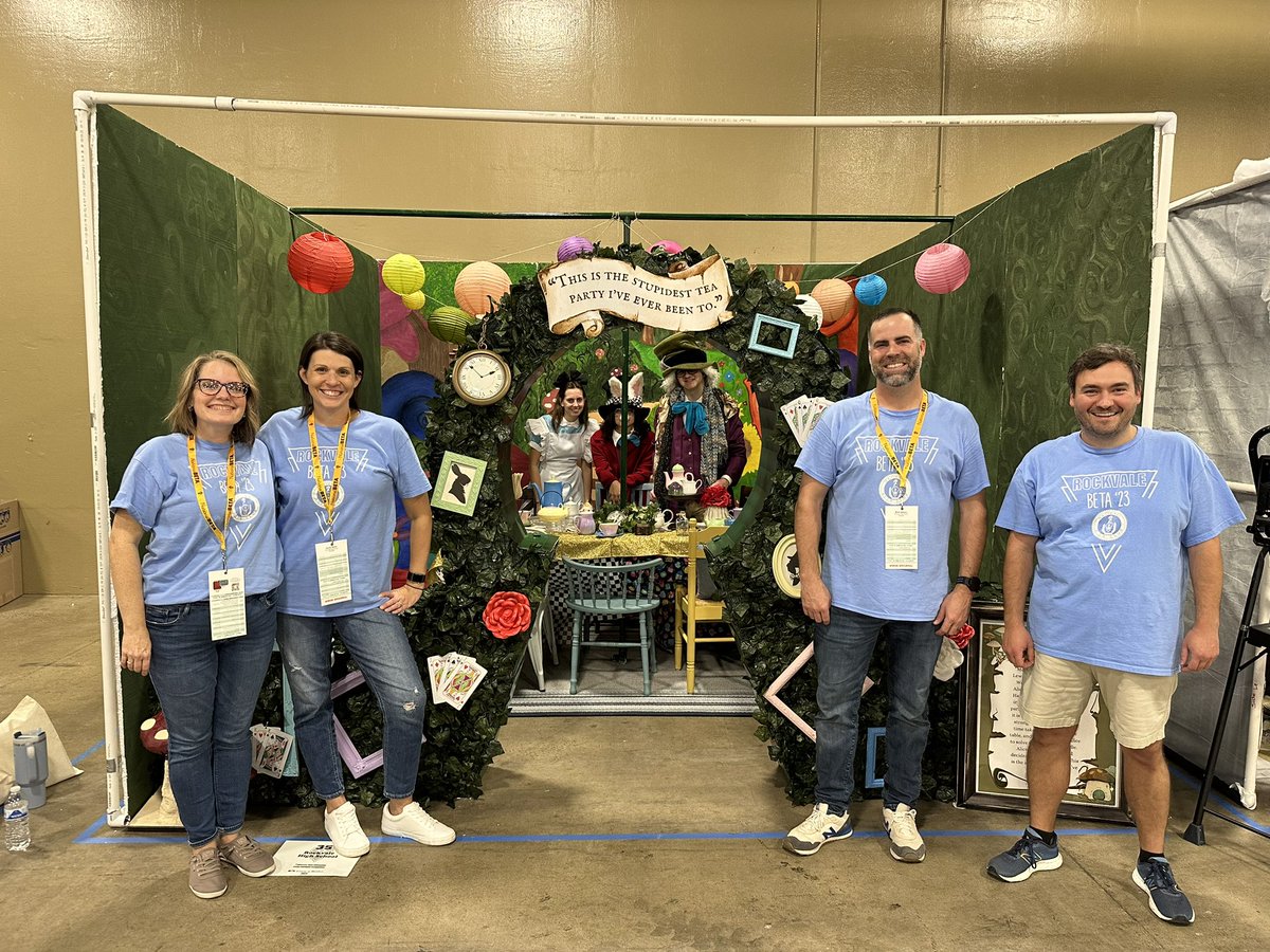 beta_rockvale's tweet photo. We are so proud of our Living Literature entry: Alice in Wonderland! @RockvaleHigh_TN @nationalbeta #betacon24 https://t.co/Moq89HhJR3