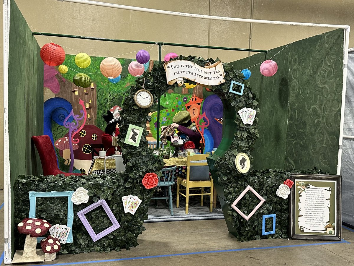 beta_rockvale's tweet photo. We are so proud of our Living Literature entry: Alice in Wonderland! @RockvaleHigh_TN @nationalbeta #betacon24 https://t.co/Moq89HhJR3