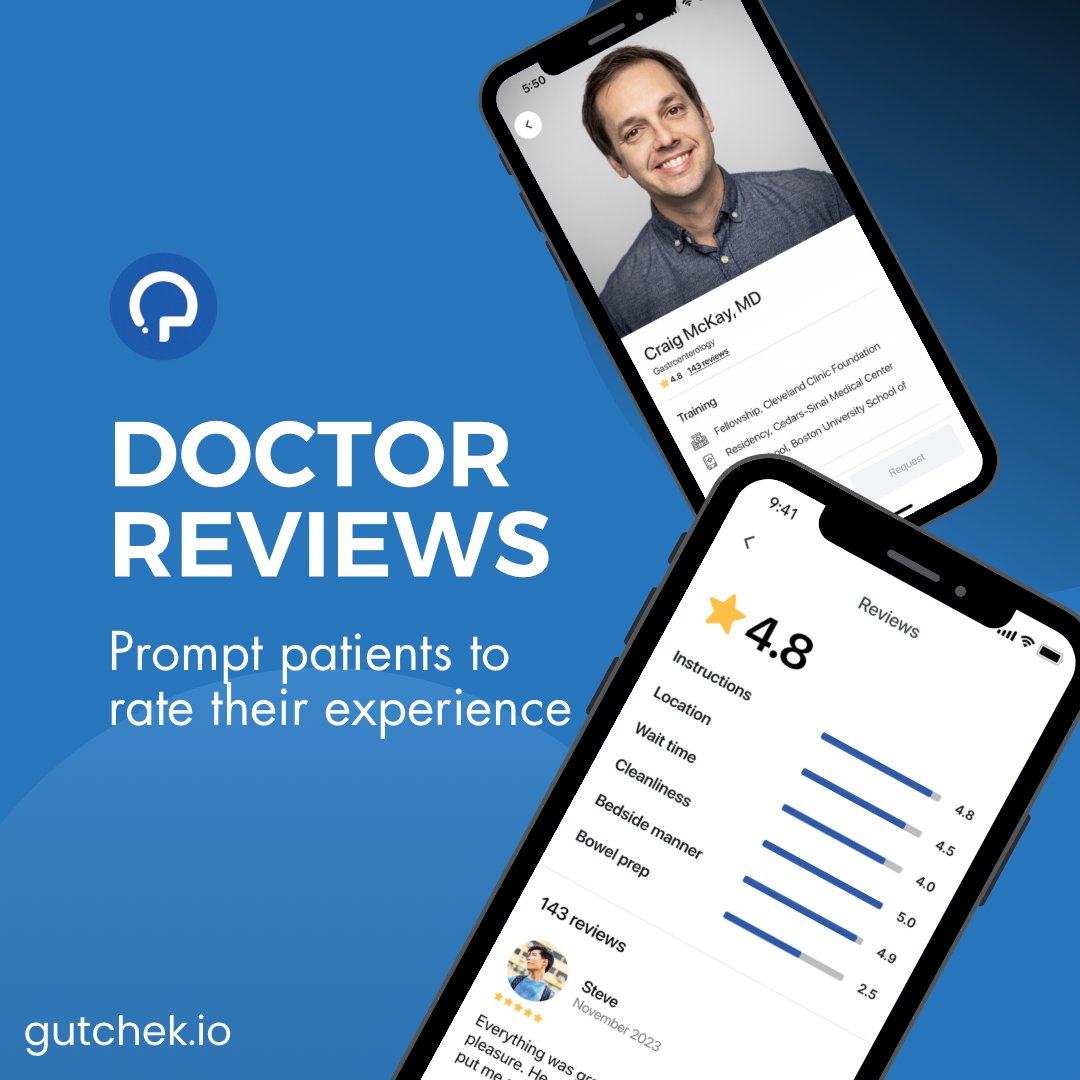 🌟 Introducing: Doctor Reviews 🌟

Feedback matters! Our new feature invites patients to review their colonoscopy experience post-procedure. It's quick, seamless, and insightful.

#HealthTech #PatientFeedback #Gastroenterology #QualityCare #GItwitter #gastroMD #BookYourBottom 💩