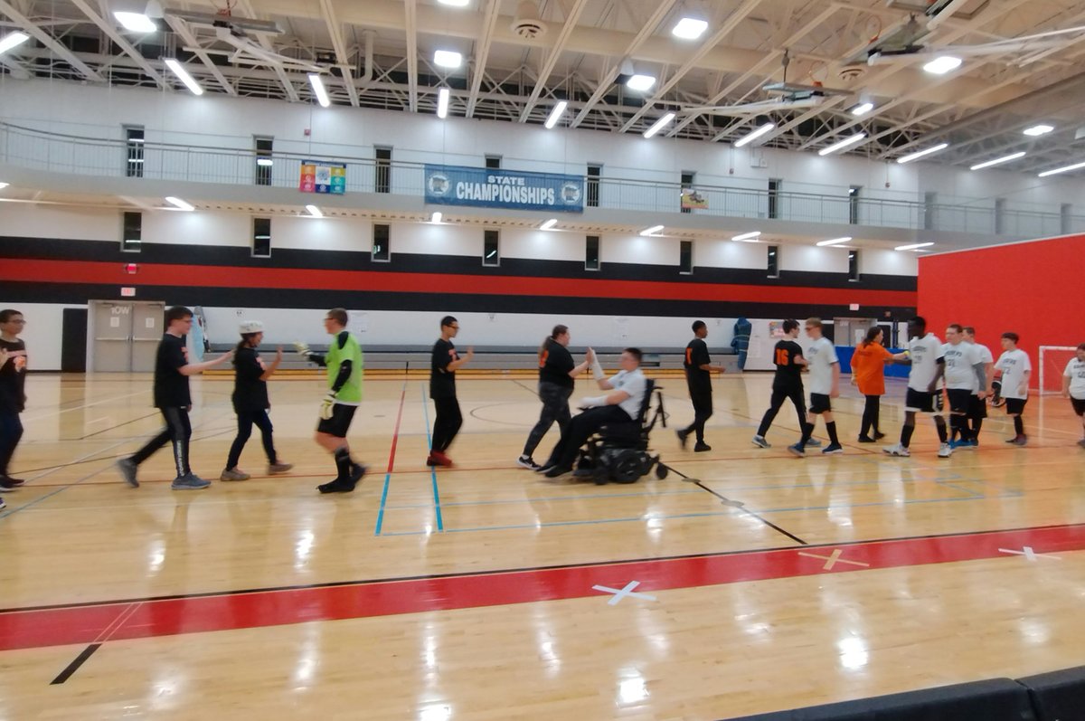 MNAdapted's tweet image. The PI adapted soccer quarterfinals tonight at Stillwater.
Minneapolis 12, Anoka-Hennepin 3
Rochester 4, St. Paul Humboldt 3
Dakota United 5, Park Center 4
The semifinals will have Robbinsdale vs Rochester and Dakota vs Minneapolis at 10:30AM on Saturday.