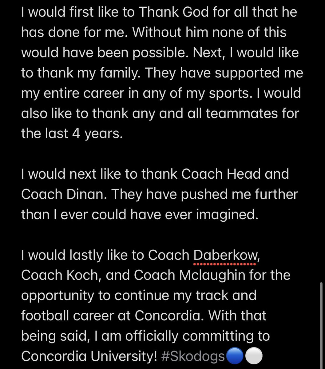 COMMITTED!!! The work is only beginning….. #skodogs
<a href="/Mclaughlin3Ed/">Ed McLaughlin</a> <a href="/grdykoch/">Grady Koch</a> <a href="/cunebulldogs/">Concordia Bulldogs</a>