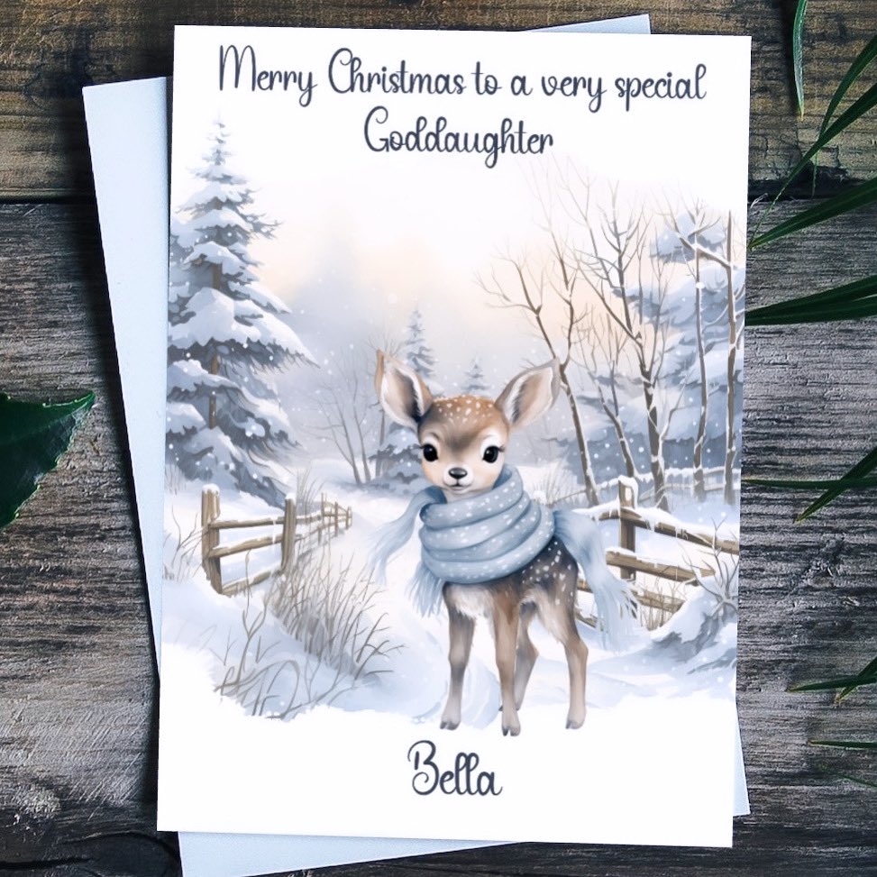 mrswindsor2017's tweet photo. Another super cute Christmas card 🥰 https://t.co/GAB11U7KAN #personalisedchristmascard #goddaughtercard #anyrelation #christmascards #createdbymrswindsor https://t.co/1sV7ZHWzsF