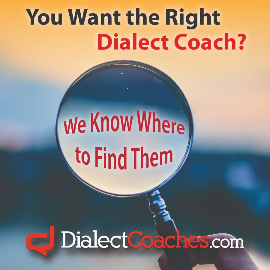 Every dialect coach currently registered with us has undergone an in-depth interview and vetting process because we know how important having a true professional in your corner is for your acting career. Ready to learn a new accent? Visit DialectCoaches.com