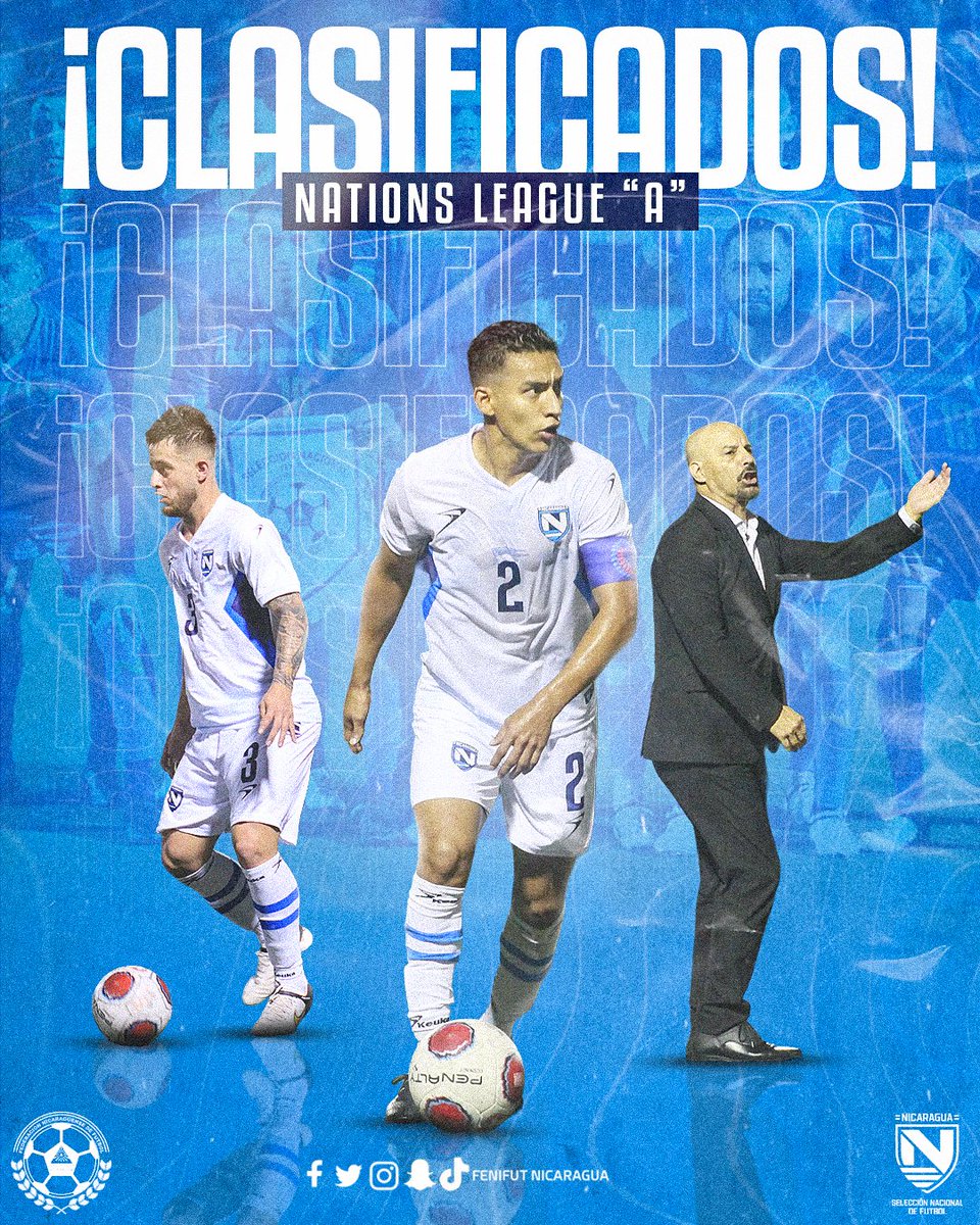 🇳🇮 ¡SEÑORAS Y SEÑORES, SOMOS DE LIGA A! 🙏

🥳  ¡VAMOS NICARAGUA! 😍 <a href="/CNationsLeague/">Concacaf Nations League</a>