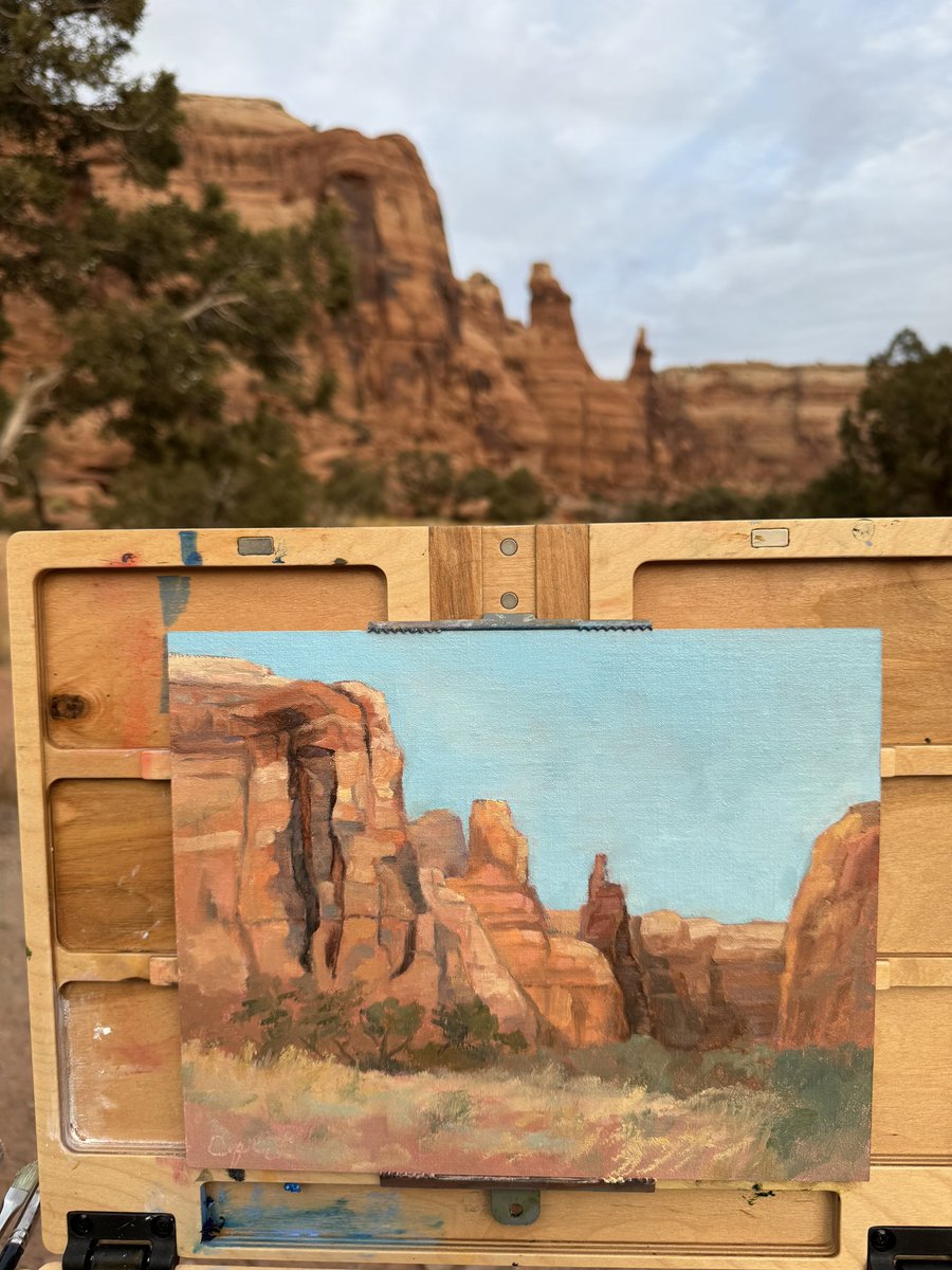CCBigData's tweet image. And now for something beautiful for your feed. I’ve gotten so heads down in the news lately, I haven’t posted any art. So here goes… I spent a long afternoon this week painting in a peaceful remote area of Moab. It was truly a mystical experience. Enjoy. #ShabbatShalom