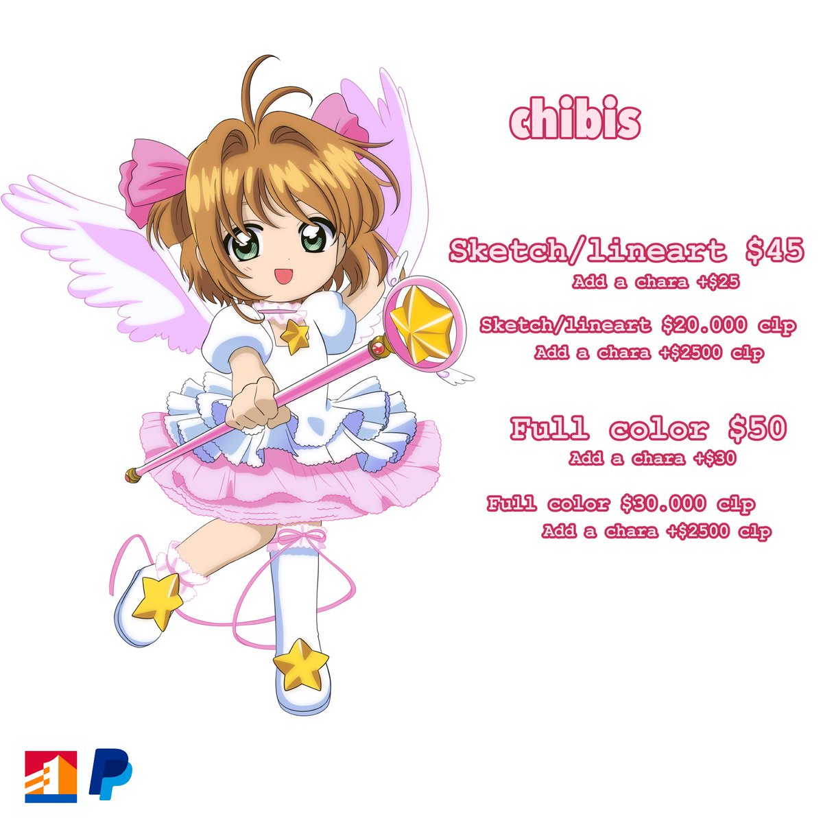 Meiji405's tweet image. Commissions open! &gt;u&lt; 💕 los precios para chile son más bajos que en dólares :3