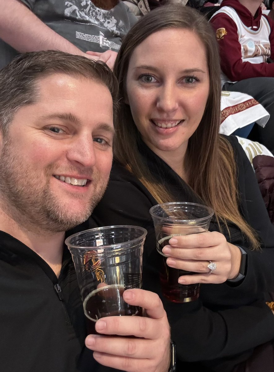Go <a href="/cavs/">Cleveland Cavaliers</a> ! 
#letemknow 
1st Cavs Game! 
#newlyengaged 💍 
#GoCavs