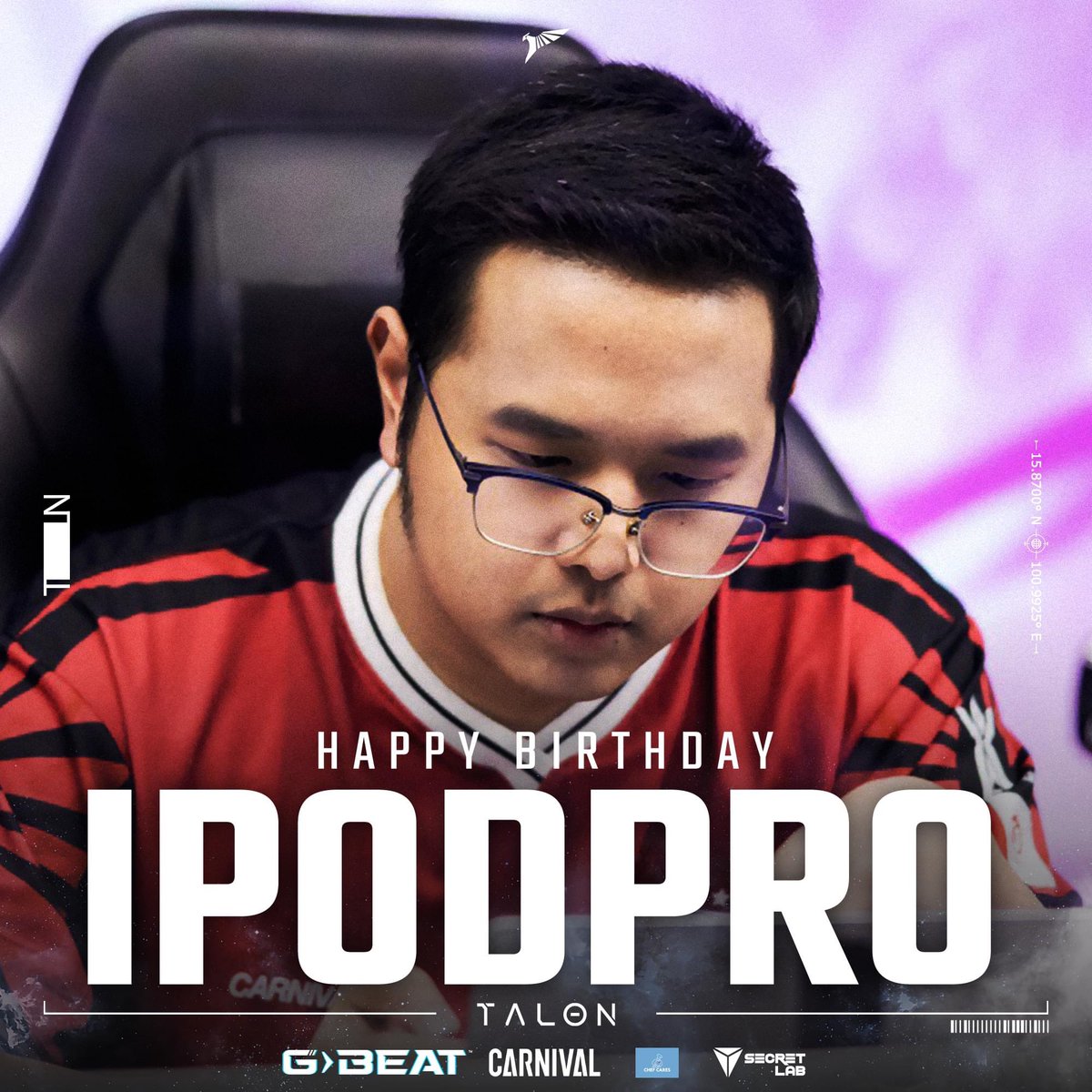 allforTENACITY's tweet photo. 🎂Happy Birthday to IPodPro 🎂
มาร่วมอวยพรวันเกิดให้ป๊อดกัน👇
#SoarwithTalon #HBD #IPodPro #ทาลอนเก่งอะ https://t.co/Ae7KW1G6Sp