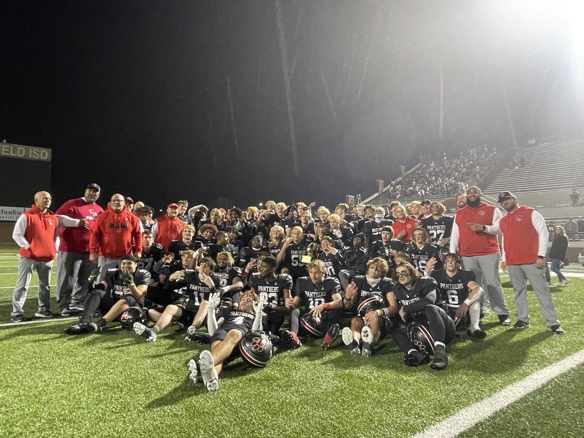 CHHS_FOOTBALL's tweet image. Guess who is practicing and playing Thanksgiving week! Panthers take down Cooper 55-21. 
Super proud of this TEAM! 
Go Panthers!!