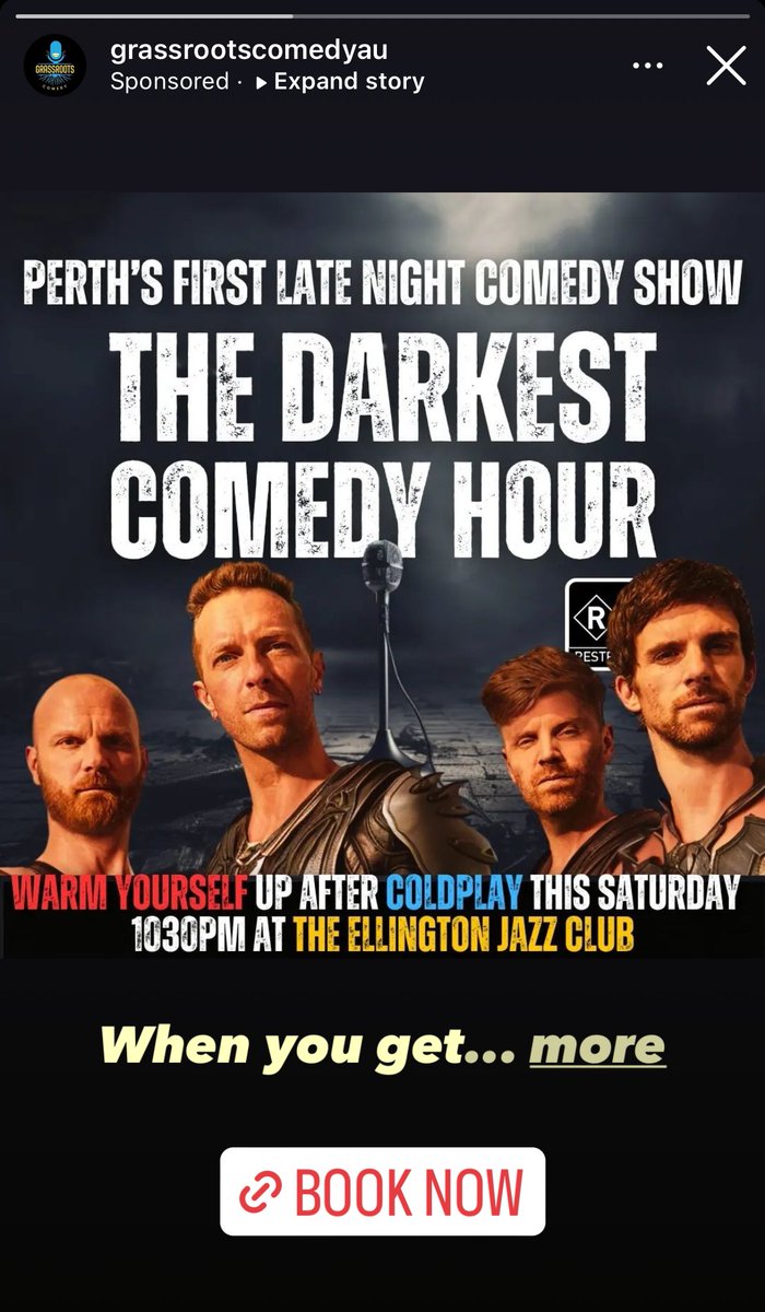 februberry's tweet photo. IM CRYINGGGG LOOK AT THIS LOCAL AD I GOT ON SOCIAL MEDIA WHO IS THAAATTTTTT #ColdplayPerth https://t.co/6yZKqXcCGw