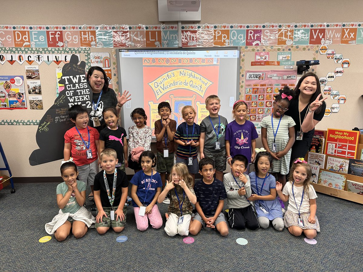 Class of the week showing some Wolfpack Silliness… I mean Pride 🙃🐾💙 #twehowl <a href="/TWEHowl/">Tom Wilson Elementary</a>