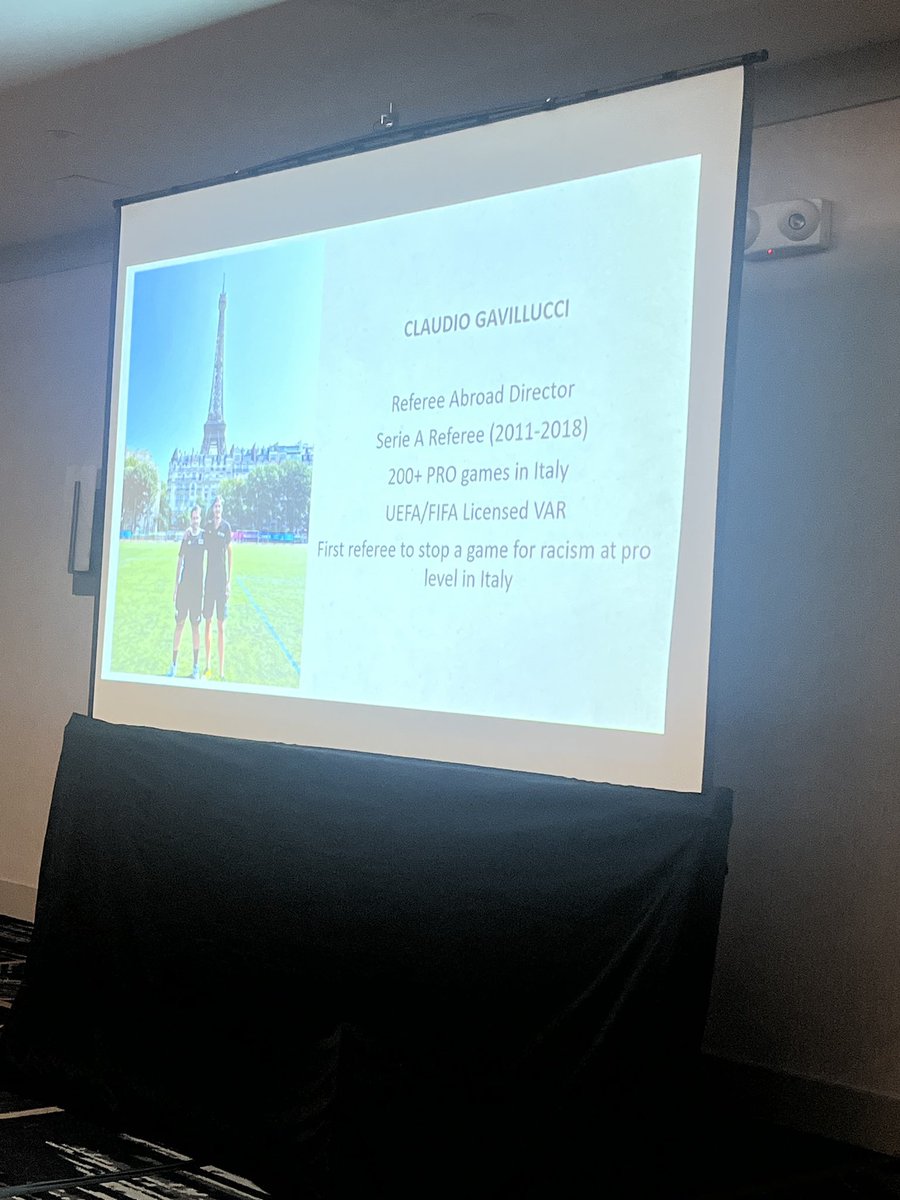 Bethesda Premier Cup Organizes mentorship program for refs from all over the world. UEFA, Italian Serie A refs present to 70 refs that are officiating at the Premier Cup. Claudio Gavillici - Serie A ref is at the Premier Cup to mentor refs.