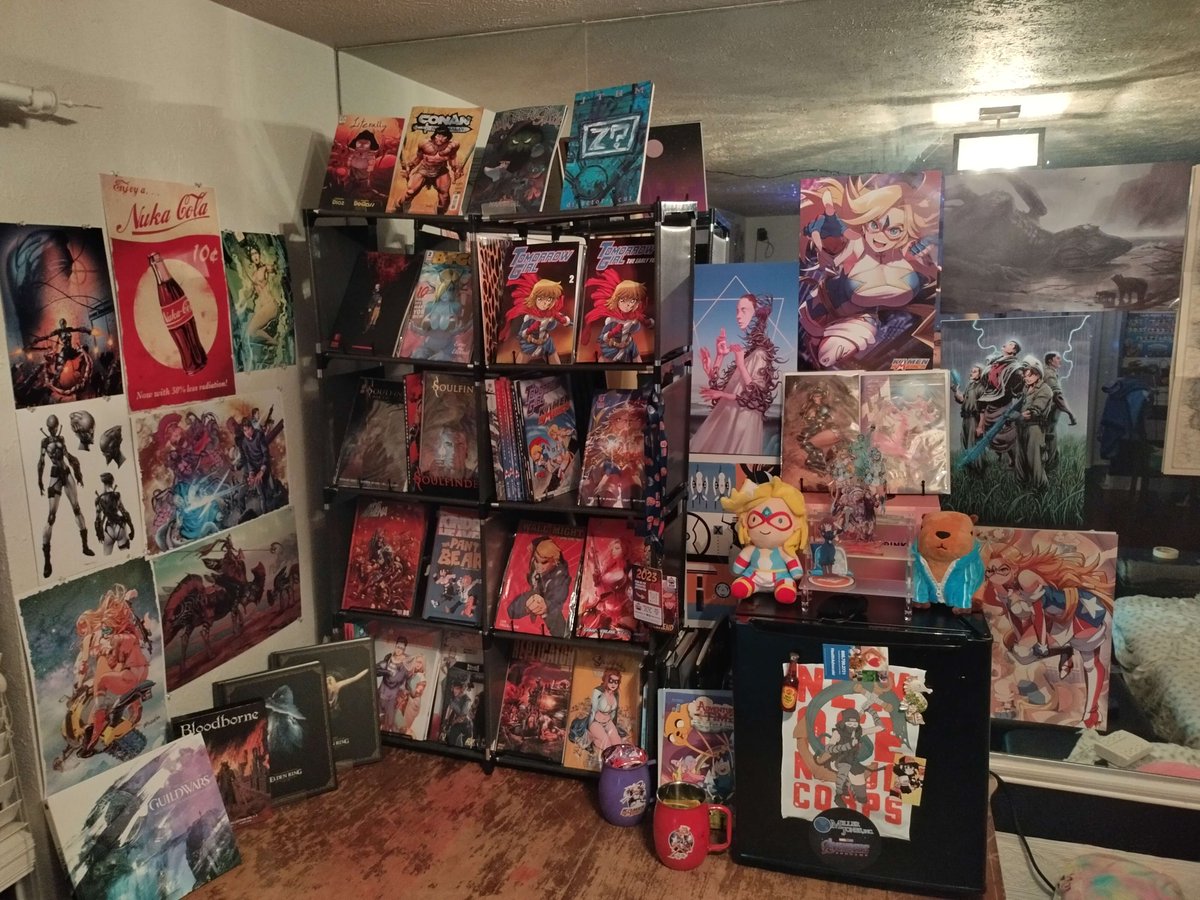 Nefeteri_Setti's tweet photo. Comics/art new display! #kamenamerica #souldfinder #rags #replicator #savingtheworld #punchline #tomorrowgirl #Litterally #wallmight #blackhops #BTGGfotM #ValkyrieSaviors #cerberus #conan #kinderedheavens #arcathena #longharbor #Darkstalkers #eldenring #guildwars2 @iconic_comics https://t.co/WrmyOgSFso