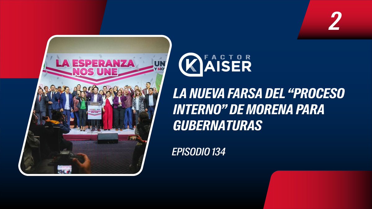 La elección interna de Morena para candidatos a gobernadores fue una nueva farsa para esconder el dedazo de lópez Quedó puro cartucho quemado provenientes del PRD, del PRI y del PAN Tema 2 de 10, en LAS 10 EN 10 de @factor_kaiser ENTRA AQUÍ 👇🏼 youtu.be/Sn-ujOrPlQk?si…